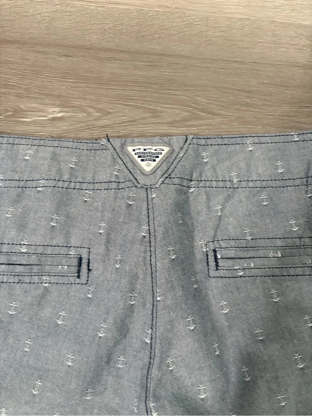 Columbia PFG Gray Anchor-Print Casual capri Pants